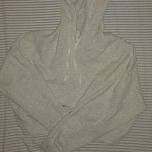 Hollister cropped boyfriend hoodie
